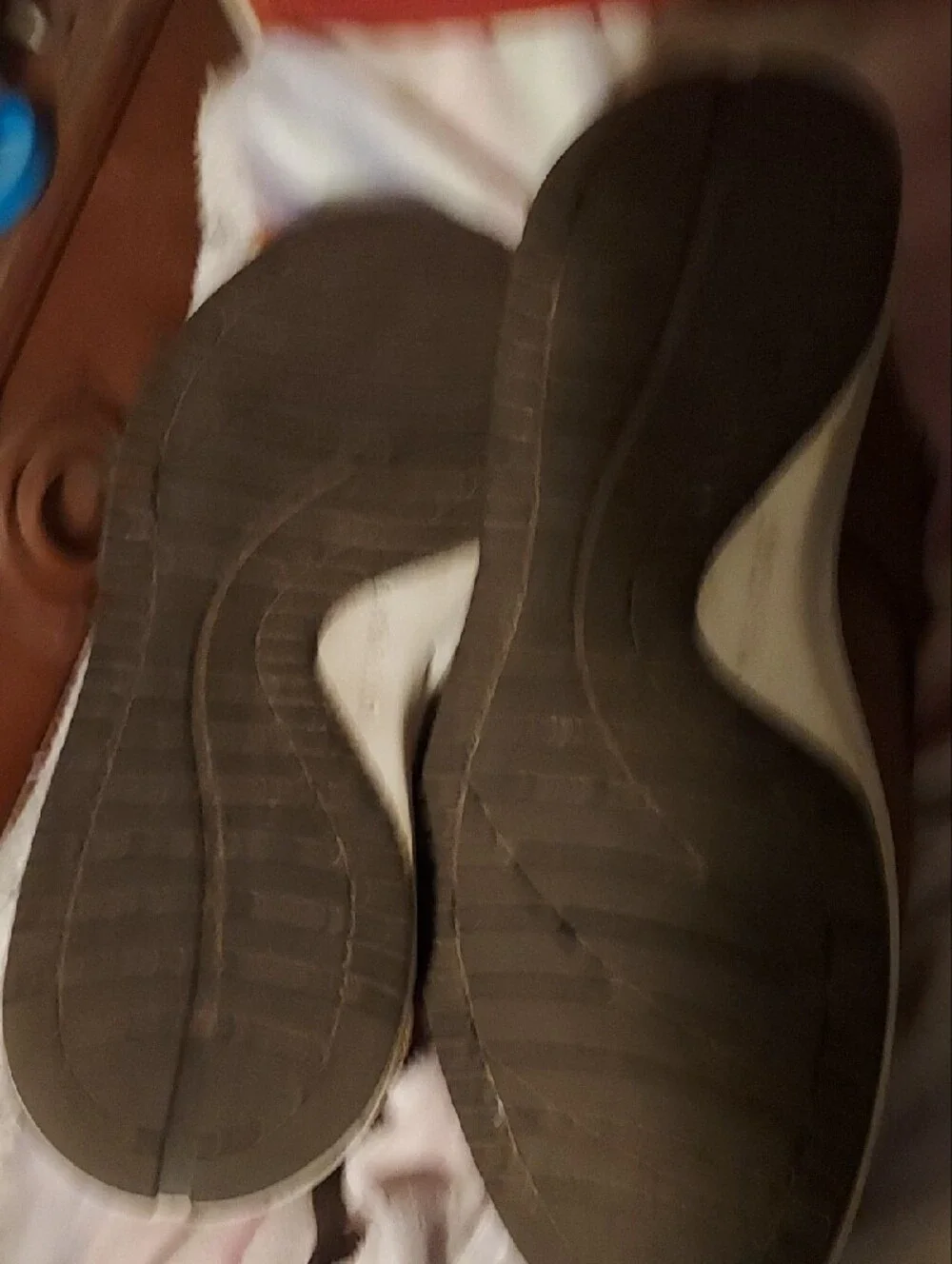 Lands' End Tan Lace-Up Oxfords